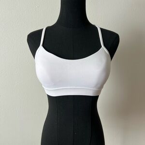 Lululemon Flow Y White Sports Bra